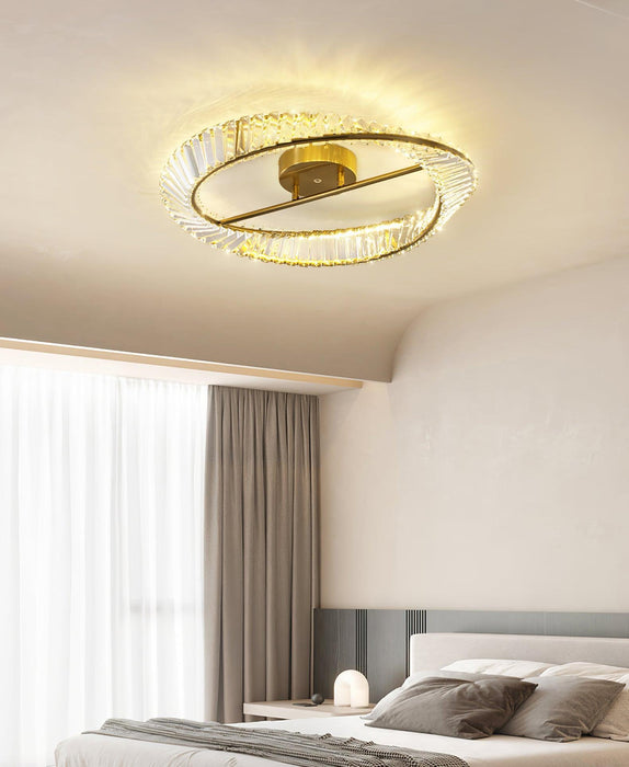Crystal Rings Ceiling Lamp-DWHOME