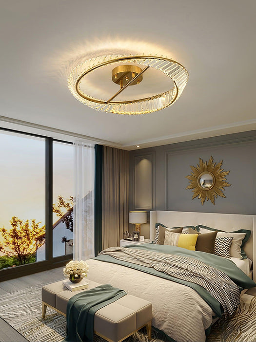 Crystal Rings Ceiling Lamp-DWHOME