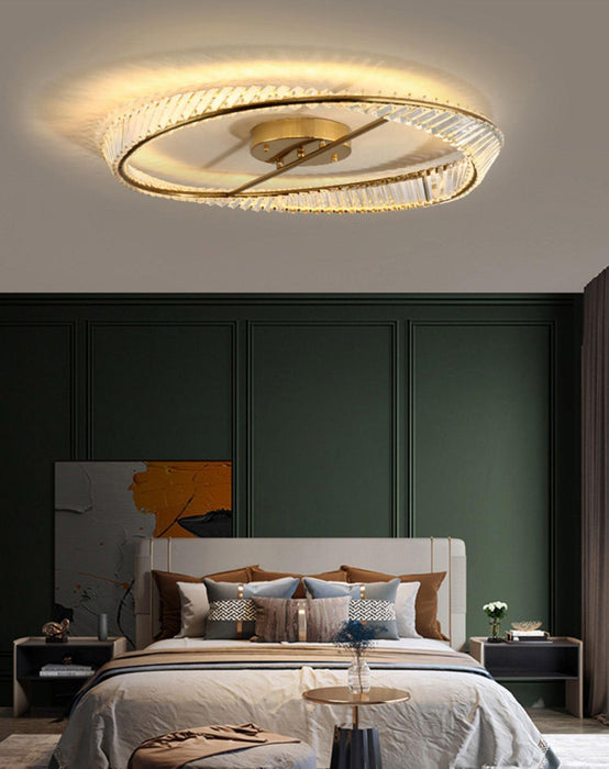 Crystal Rings Ceiling Lamp-DWHOME