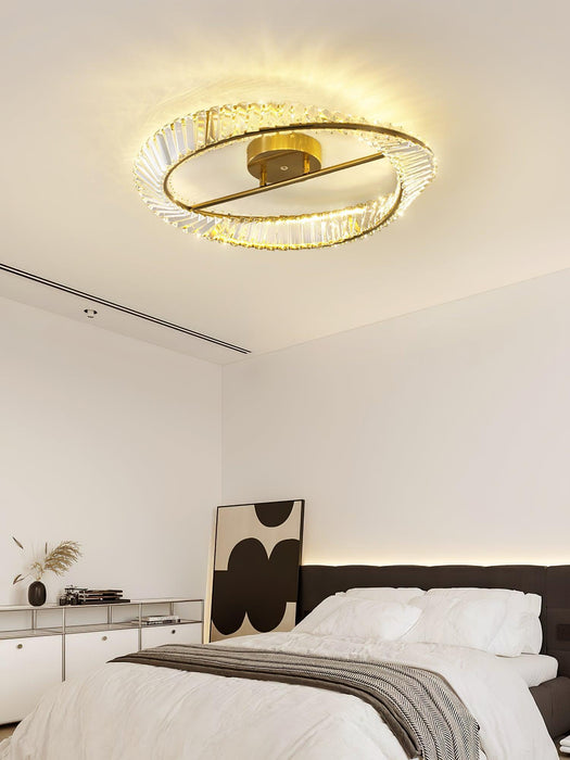 Crystal Rings Ceiling Lamp-DWHOME