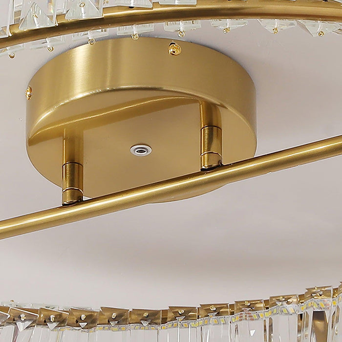 Crystal Rings Ceiling Lamp-DWHOME