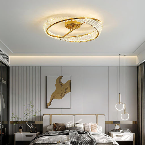 Crystal Rings Ceiling Lamp - DWHOME