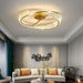 Crystal Rings Ceiling Lamp-DWHOME