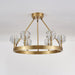 Crystal Round Golden Chandelier-DWHOME