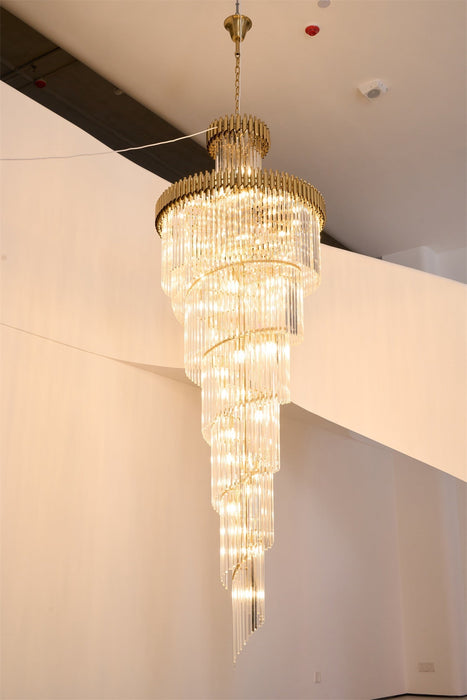 Crystal Spiral Chandelier-DWHOME