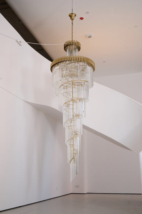 Crystal Spiral Chandelier-DWHOME
