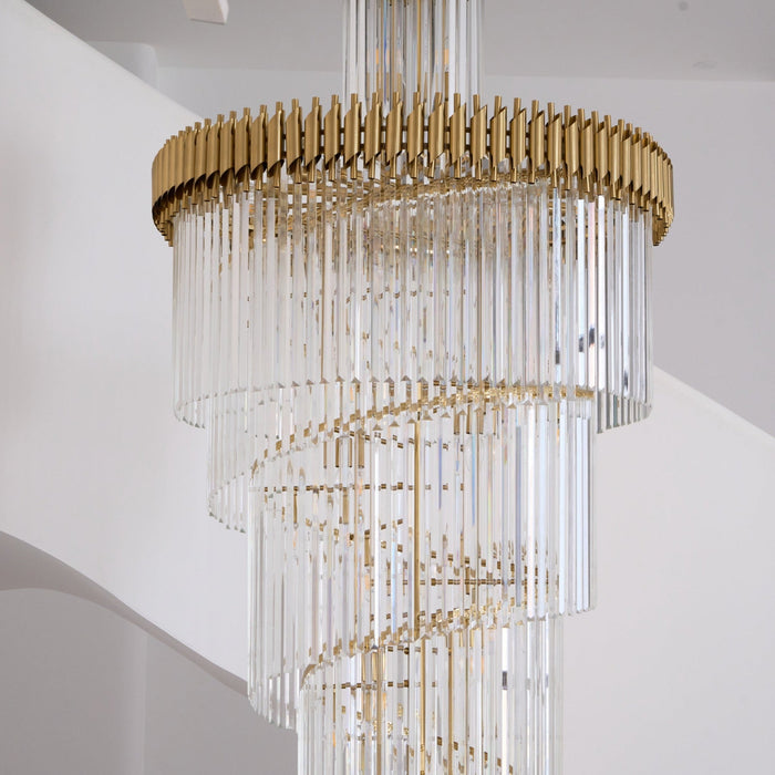 Crystal Spiral Chandelier-DWHOME
