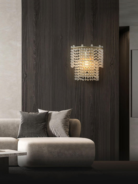 Crystal Waterfall Wall Light-DWHOME