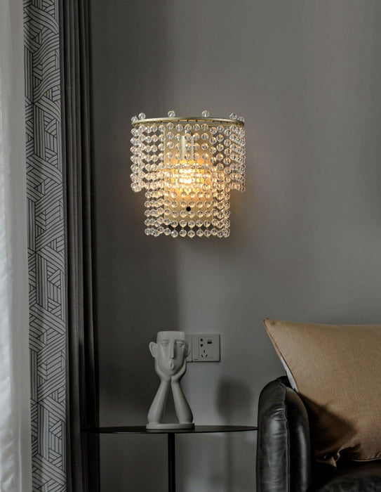 Crystal Waterfall Wall Light-DWHOME