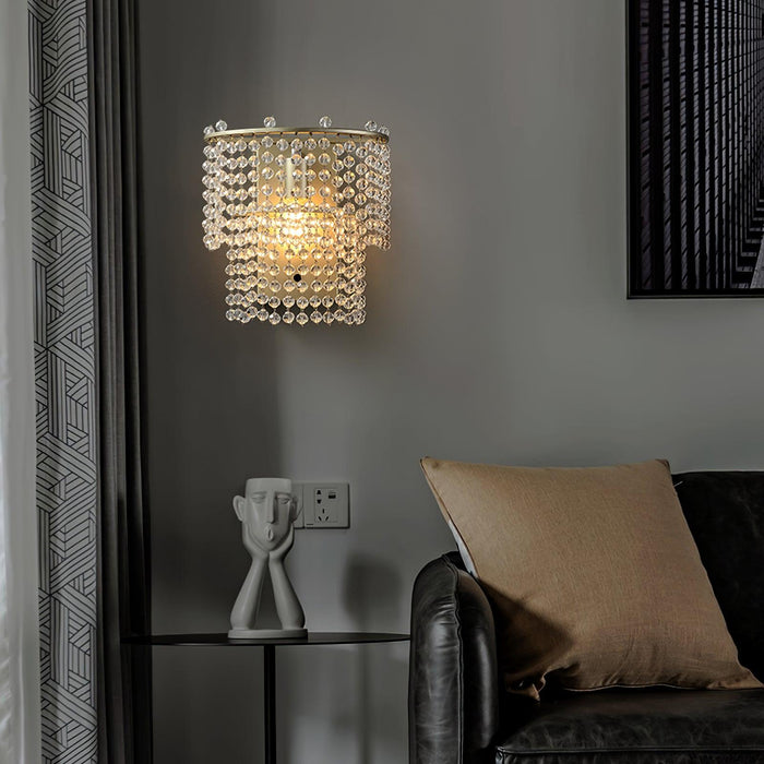 Crystal Waterfall Wall Light-DWHOME
