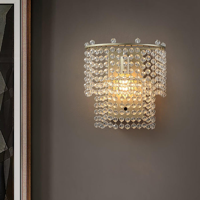 Crystal Waterfall Wall Light-DWHOME