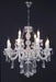 White Megan Crystal Chandelier - DWHOME