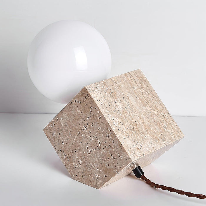 Cube Stone Table Lamp - DWHOME