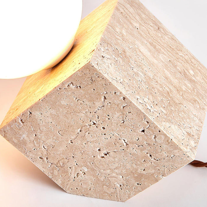 Cube Stone Table Lamp - DWHOME