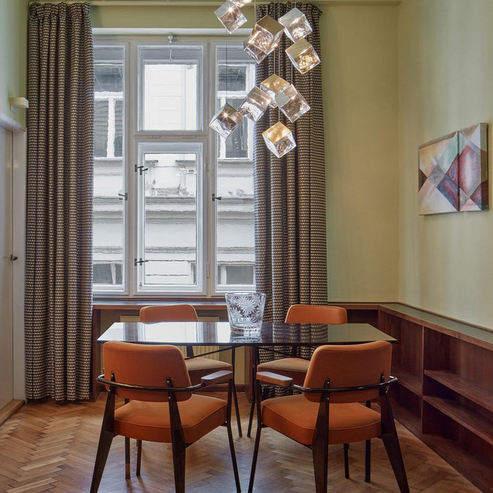 Cubic Luster Cascade Chandelier - Vakkerlight