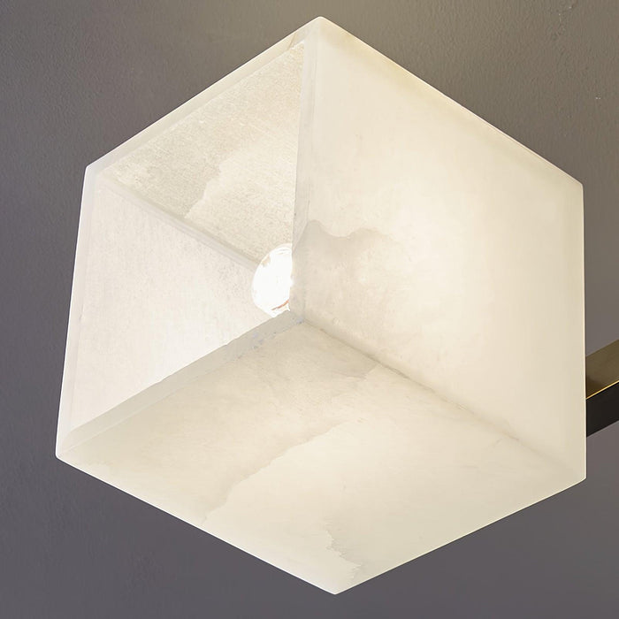 Cubist Alabaster Cluster Ceiling Lamp-DWHOME