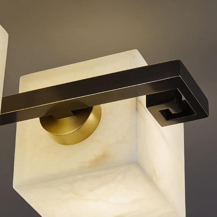 Cubist Alabaster Cluster Ceiling Lamp-DWHOME