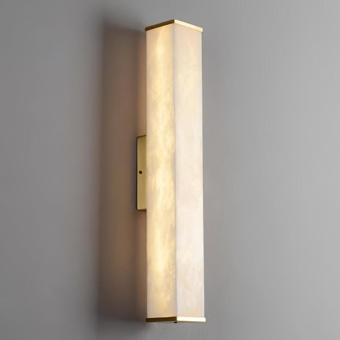 Cuboid Alabaster Wall Light-DWHOME