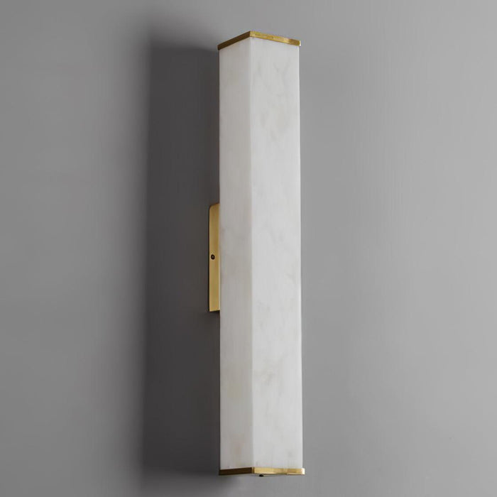 Cuboid Alabaster Wall Light-DWHOME