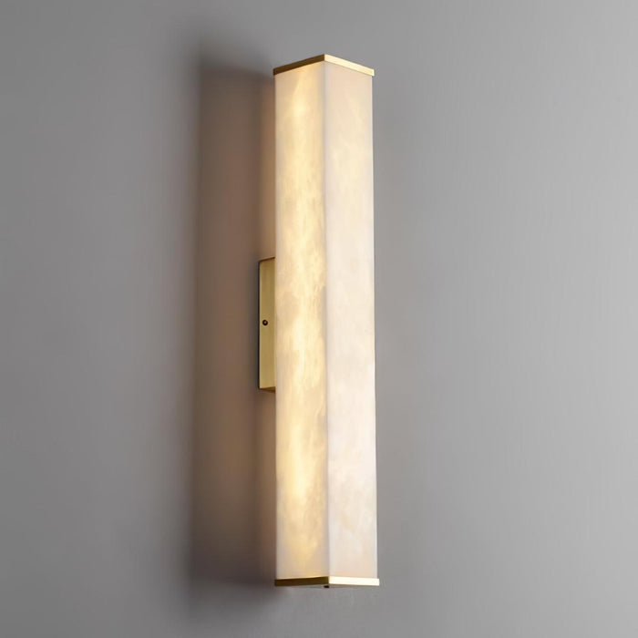 Cuboid Alabaster Wall Light-DWHOME