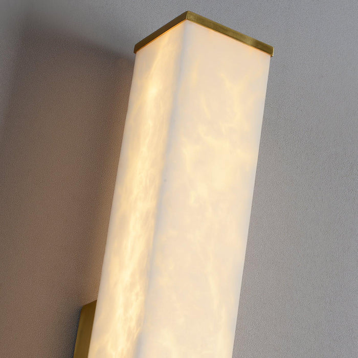Cuboid Alabaster Wall Light-DWHOME