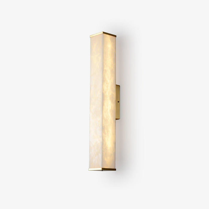 Cuboid Alabaster Wall Light-DWHOME
