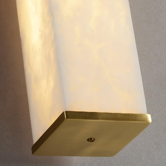 Cuboid Alabaster Wall Light-DWHOME