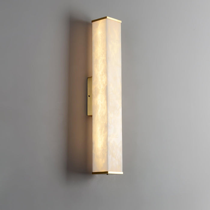 Cuboid Alabaster Wall Light-DWHOME