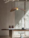 Lampe suspendue courbe en bois - DWHOME