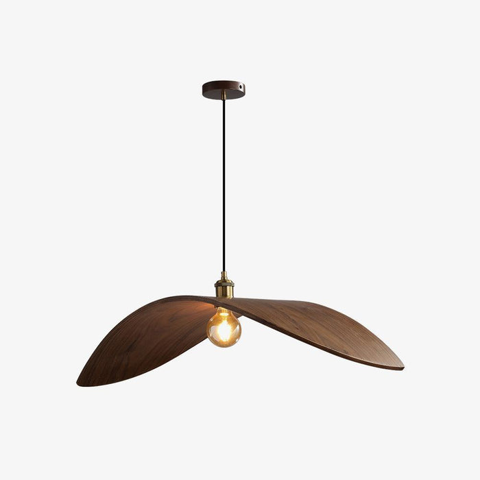 Lampe suspendue courbe en bois - DWHOME