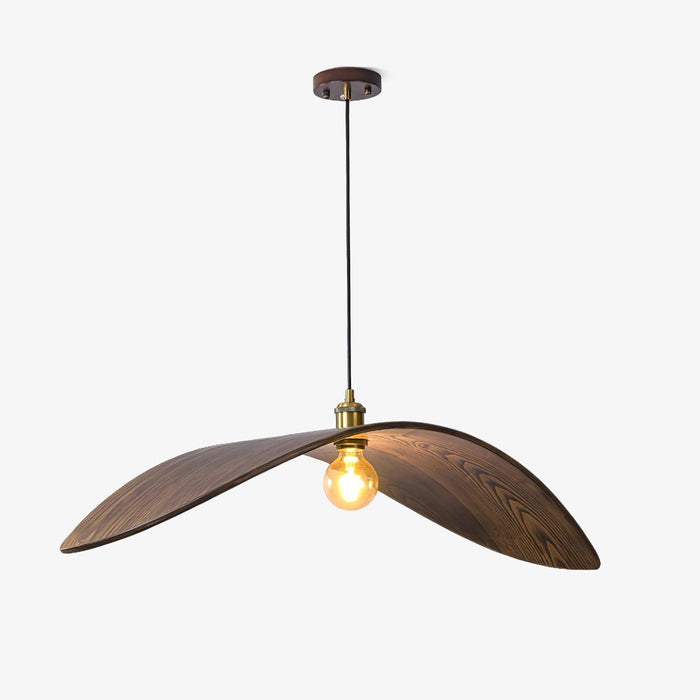 Lampe suspendue courbe en bois - DWHOME