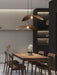 Lampe suspendue courbe en bois - DWHOME