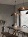 Lampe suspendue courbe en bois - DWHOME
