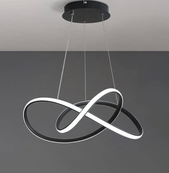 ÓLAFUR Circular Curved Lines Pendant Light - DWHOME