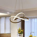 ÓLAFUR Circular Curved Lines Pendant Light - DWHOME