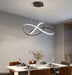 ÓLAFUR Circular Curved Lines Pendant Light - DWHOME