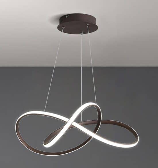 ÓLAFUR Circular Curved Lines Pendant Light - DWHOME