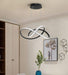 ÓLAFUR Circular Curved Lines Pendant Light - DWHOME