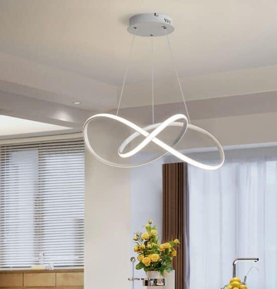 ÓLAFUR Circular Curved Lines Pendant Light - DWHOME
