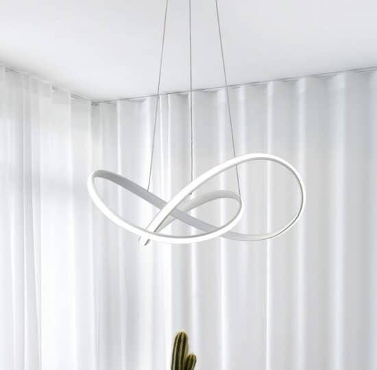 ÓLAFUR Circular Curved Lines Pendant Light - DWHOME