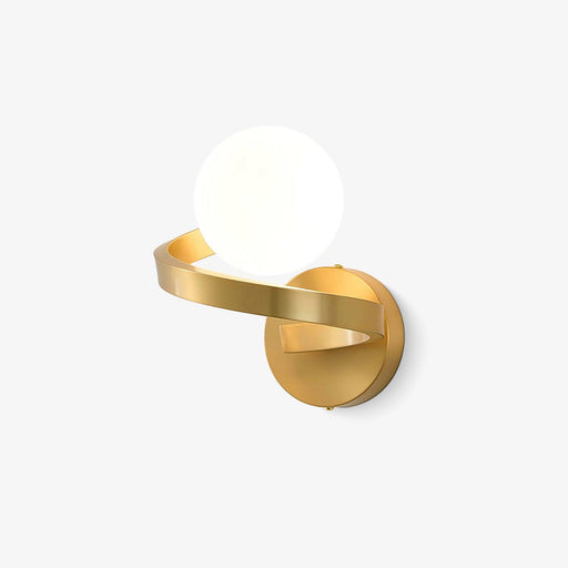 Curved Brass Wall Lamp - Vakkerlight