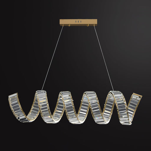Curved LED Chandelier-DWHOME
