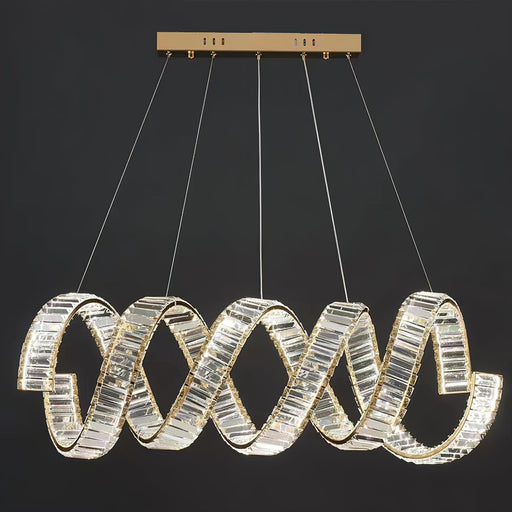 Curved LED Chandelier-DWHOME