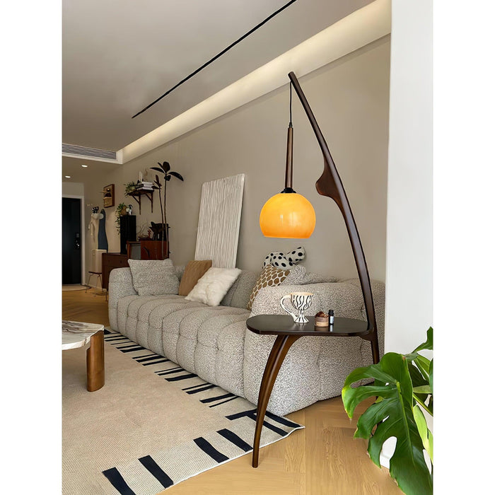 Curved Mantis Arm Floor Lamp-DWHOME