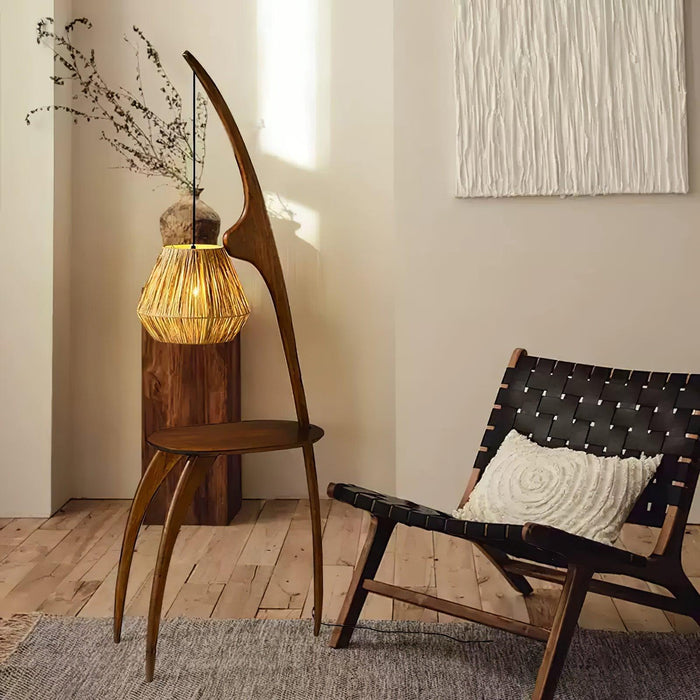 Curved Mantis Arm Floor Lamp-DWHOME