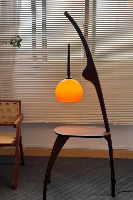 Curved Mantis Arm Floor Lamp-DWHOME