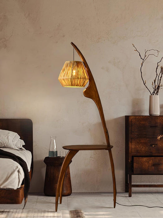 Curved Mantis Arm Floor Lamp-DWHOME