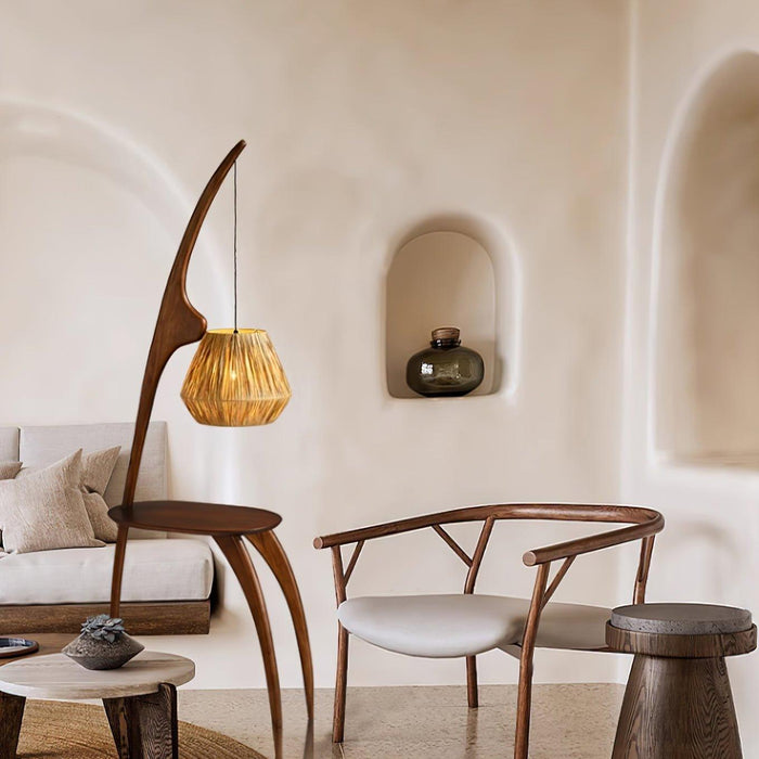 Curved Mantis Arm Floor Lamp-DWHOME