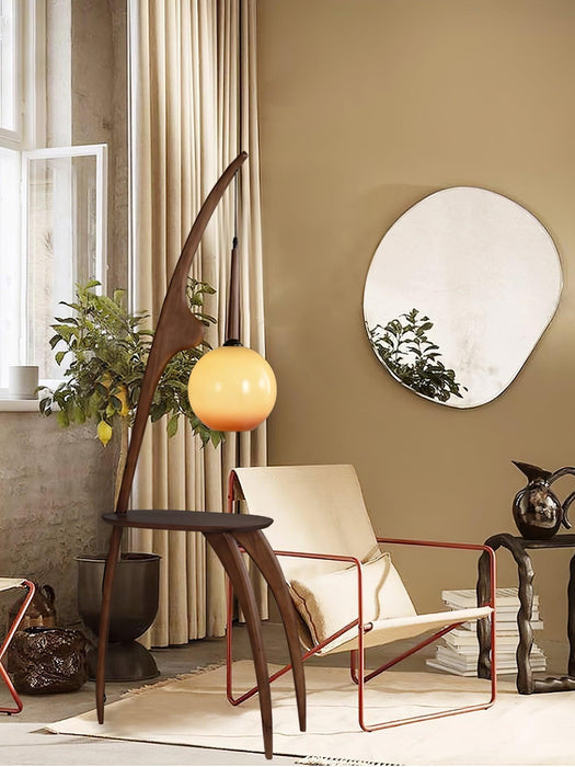 Curved Mantis Arm Floor Lamp-DWHOME