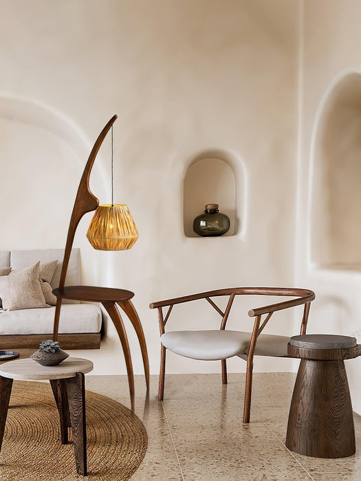 Curved Mantis Arm Floor Lamp-DWHOME